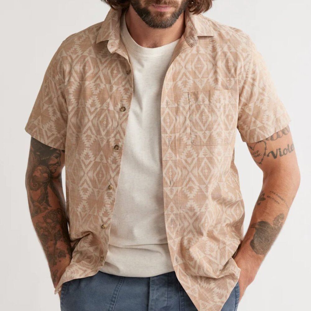 PENDLETON MEN'S SHORT-SLEEVE DEACON CHAMBRAY SHIRT